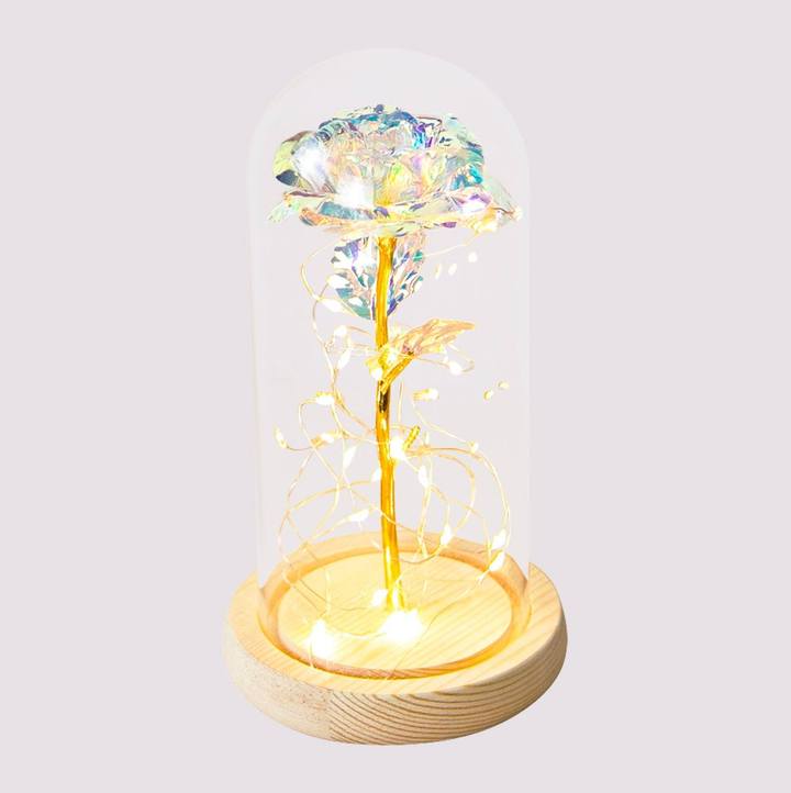Rose Éternelle - Galaxie Lumineuse